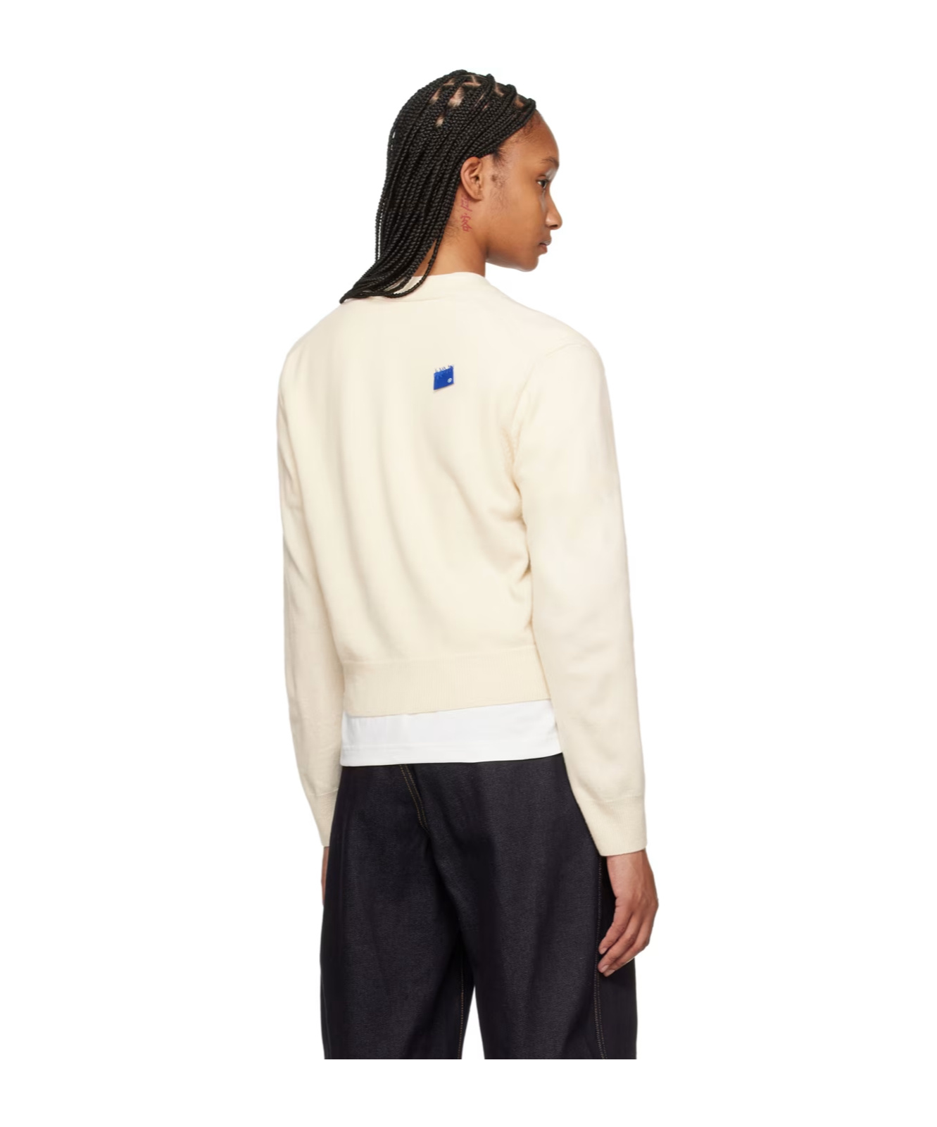 Shop Ader Error Button Logo Sweater In White