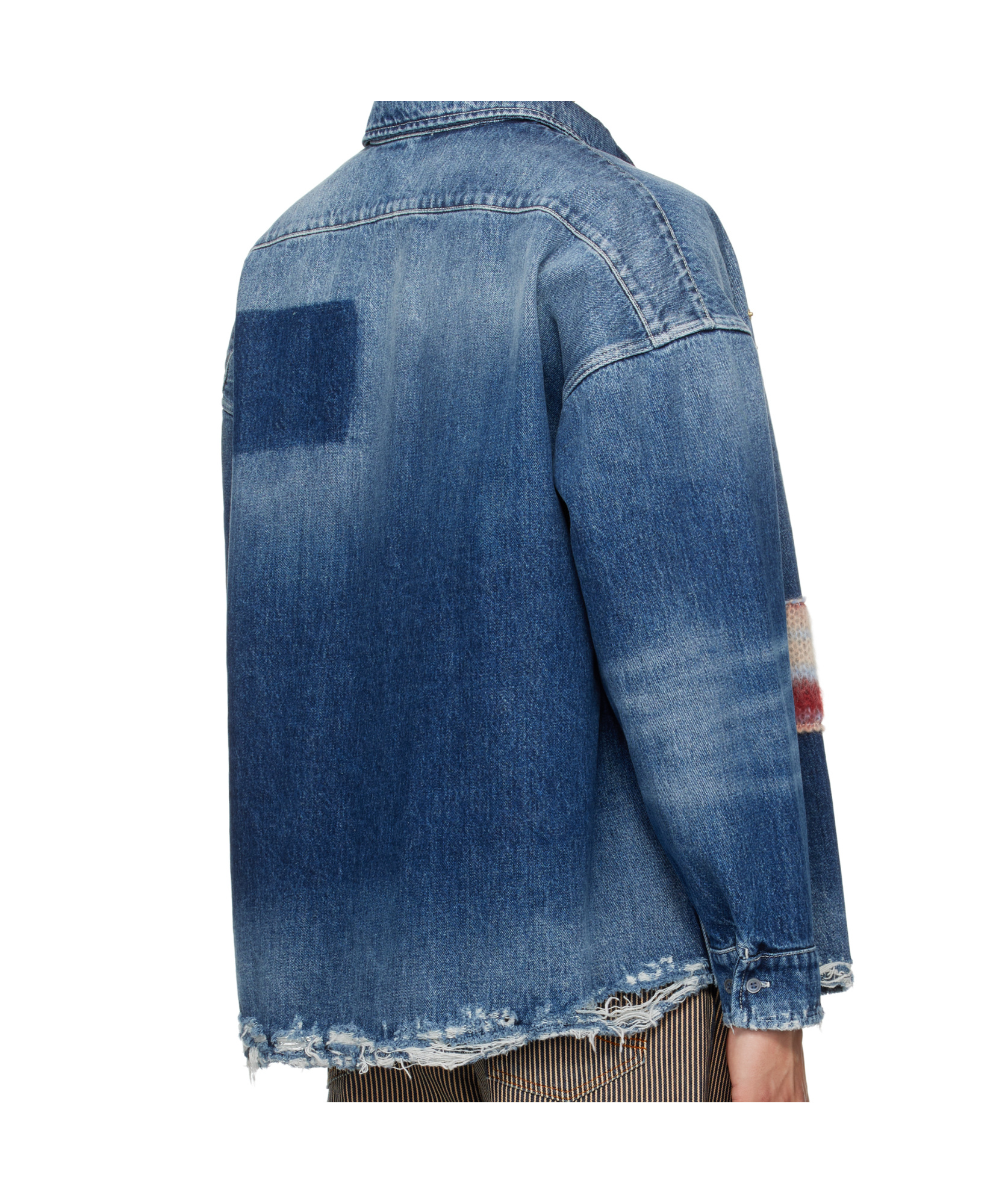 Marni Blue Stone Cotton Denim Shirt In Blue
