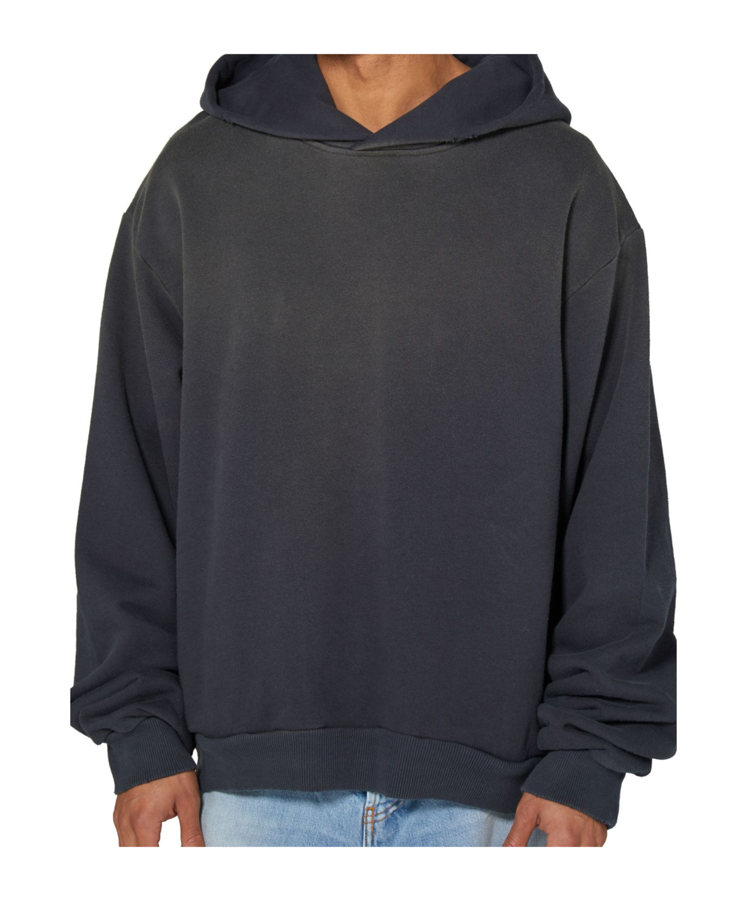 Acne Studios Logo Hooded Sweater In Black