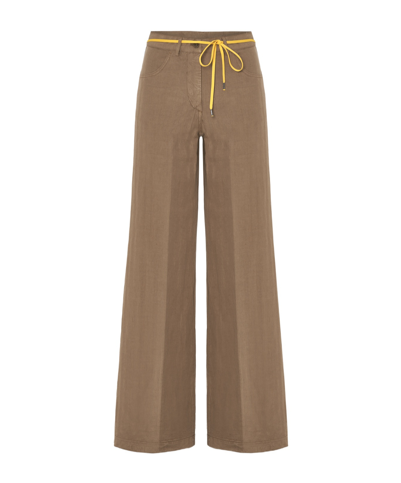Aspesi Wide-leg Casual Pants In Brown
