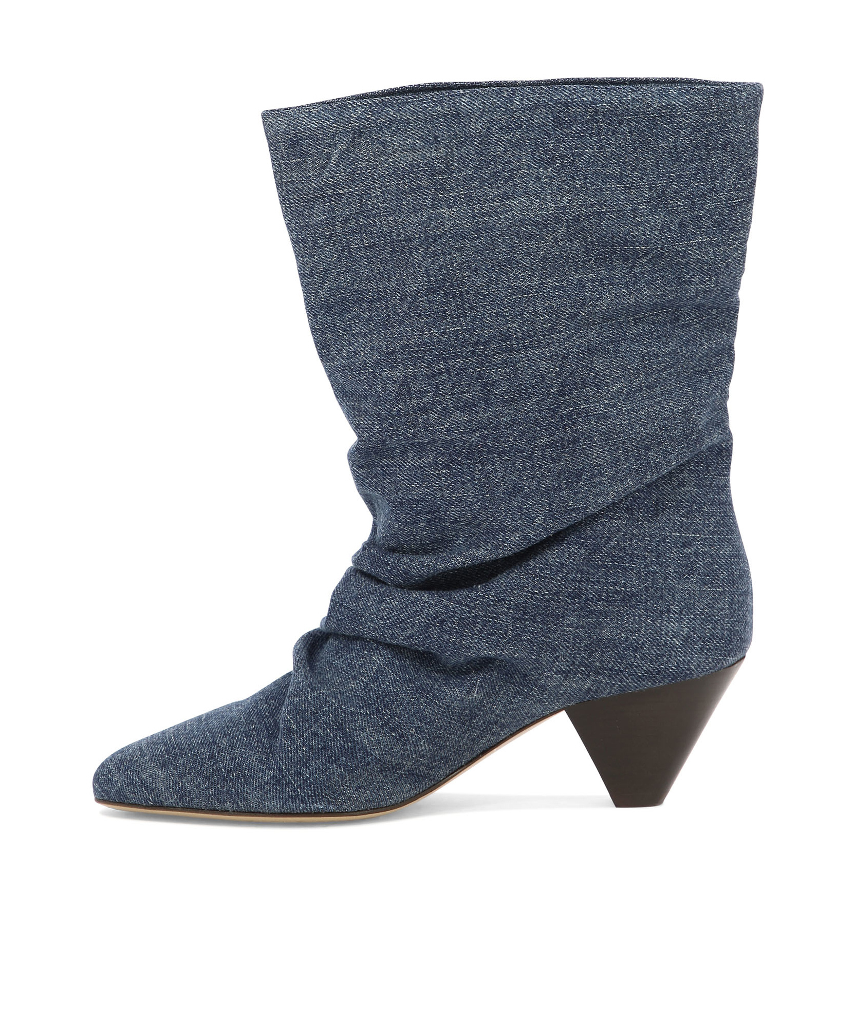 ISABEL MARANT FADED DENIM BOOTS