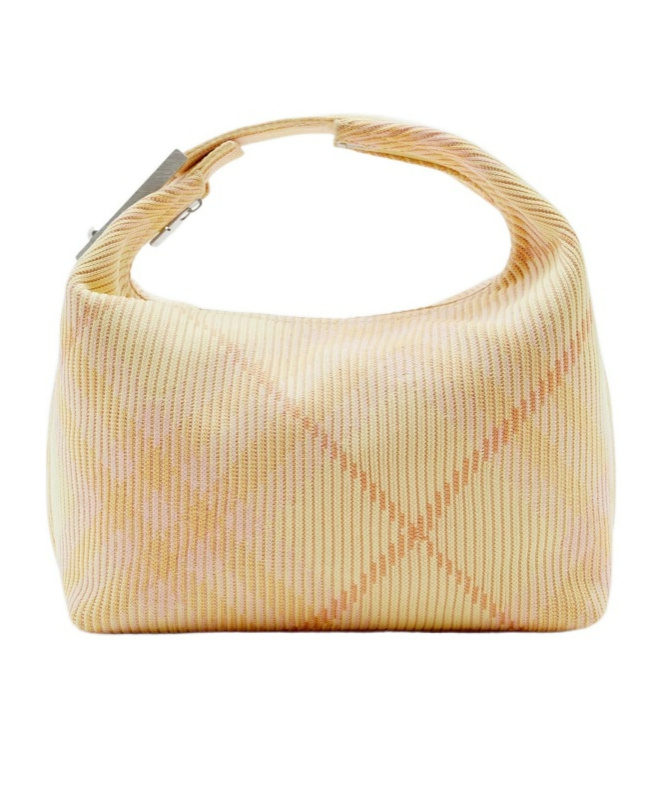 Burberry Medium Peg Duffle Shoulder Bag In Nude