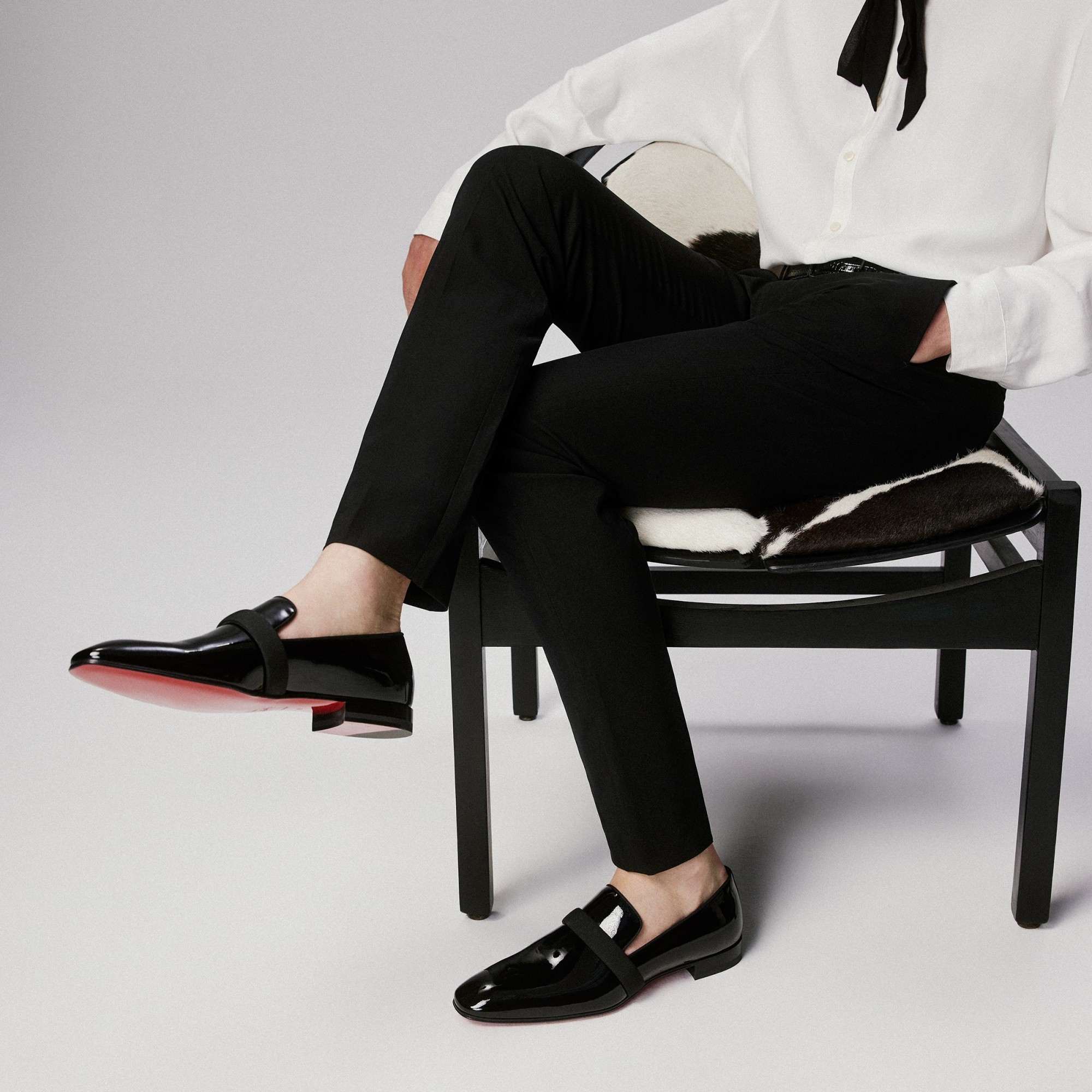 Christian Louboutin Dandy Deco Venetian Loafer In Black