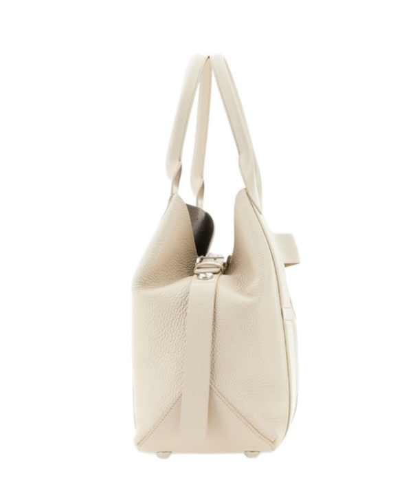 Shop Hogan Script Tote Bag In Nude