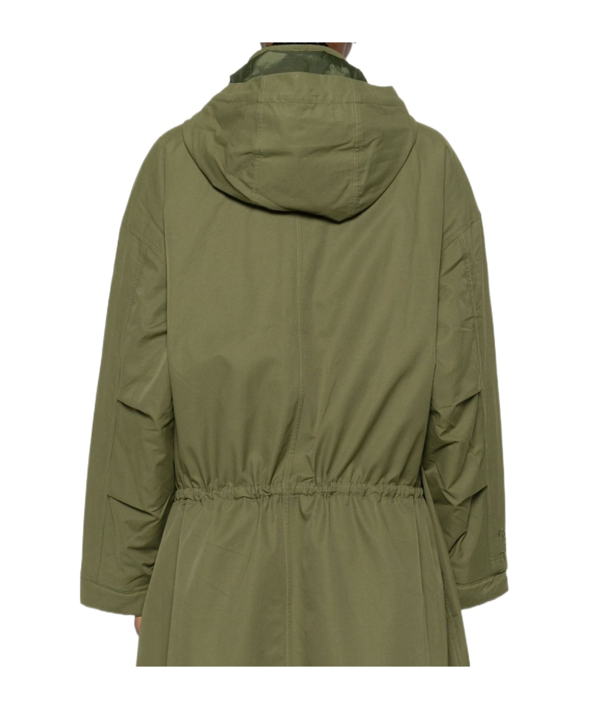 Closed Tie-dye Long Sleeve Windbreaker In Green