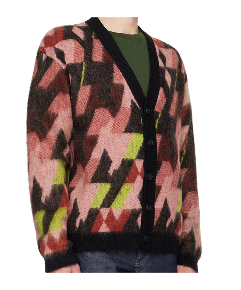Shop Maison Kitsuné Long-sleeved Cardigan In Black