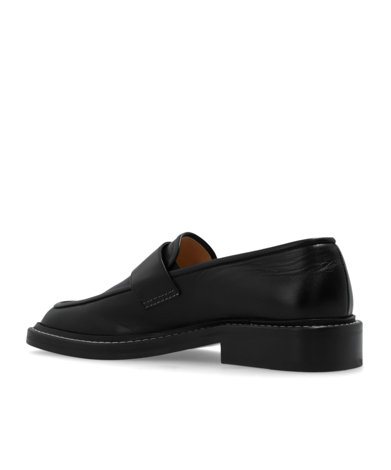 Wandler Lucy Leather Loafers In Black