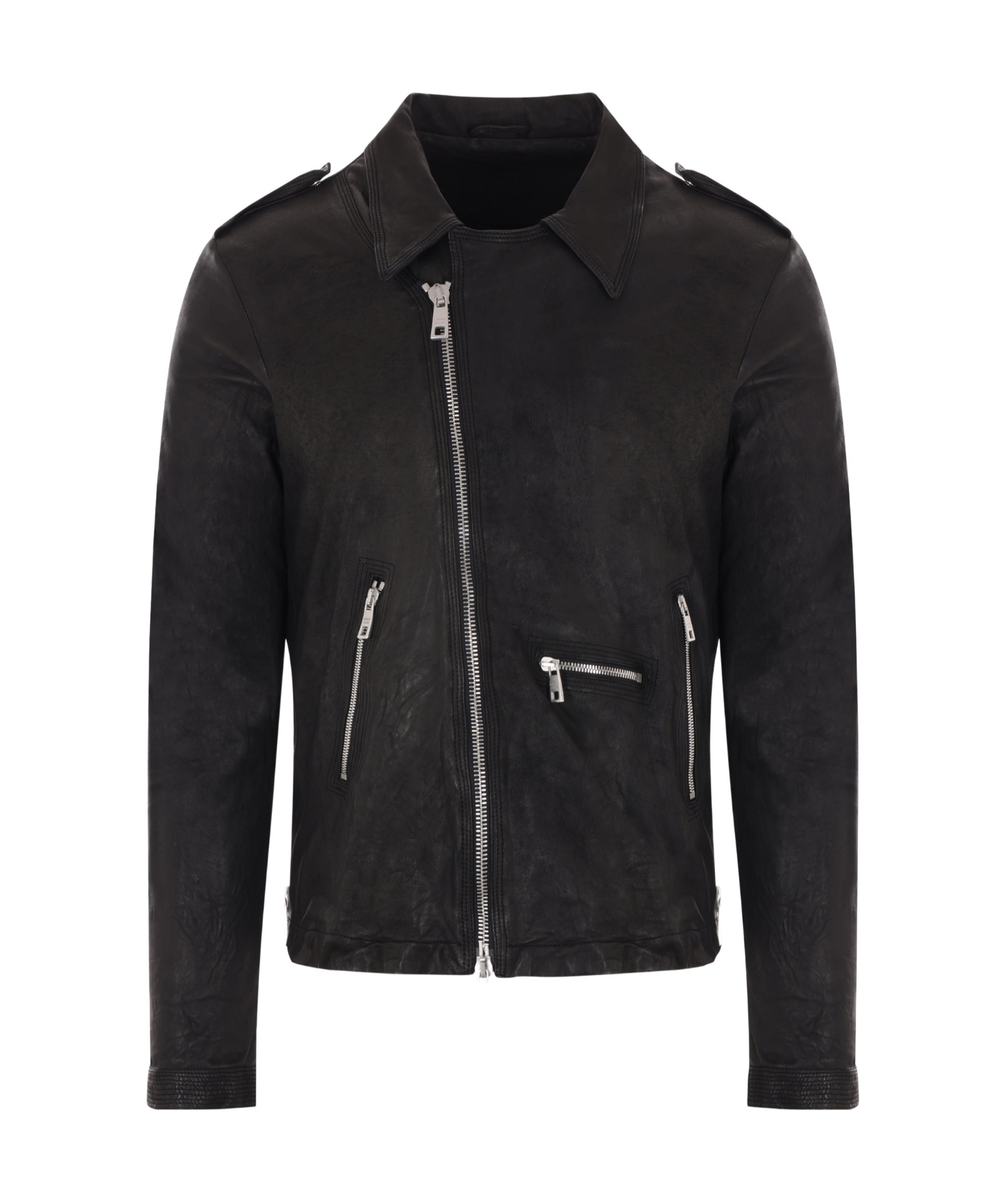 Giorgio Brato Biker Jacket In Black