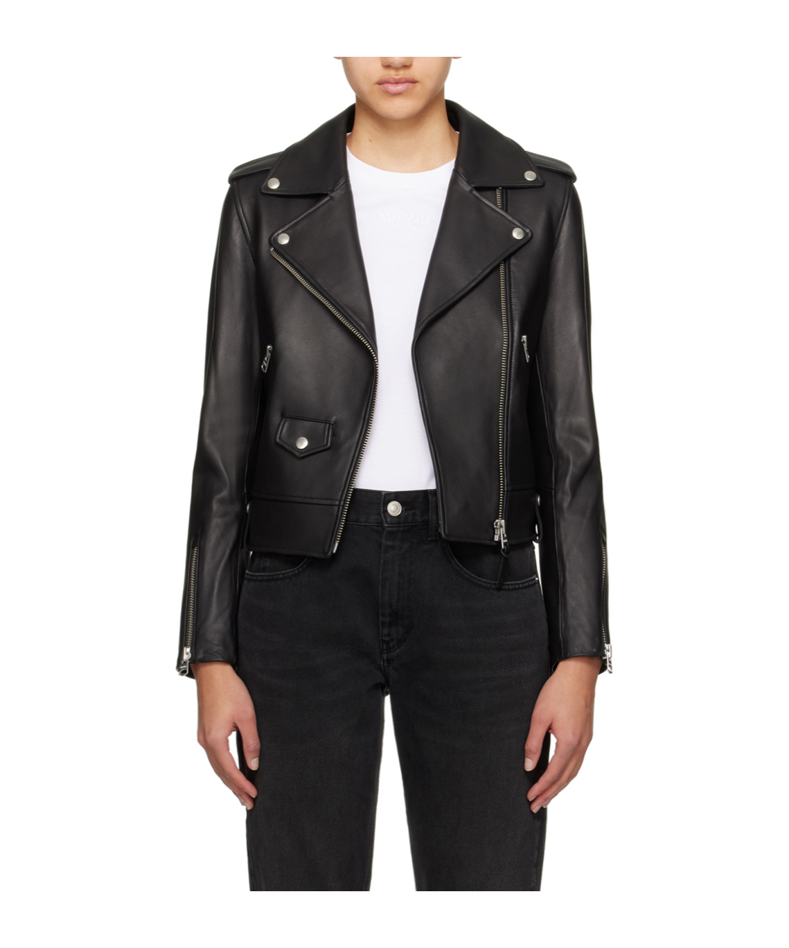 Mackage Baya Leather Jacket In Black