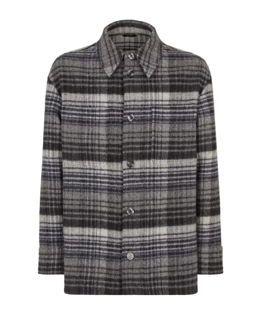 Fendi Single-breasted Striped Go-to Jacket In Black