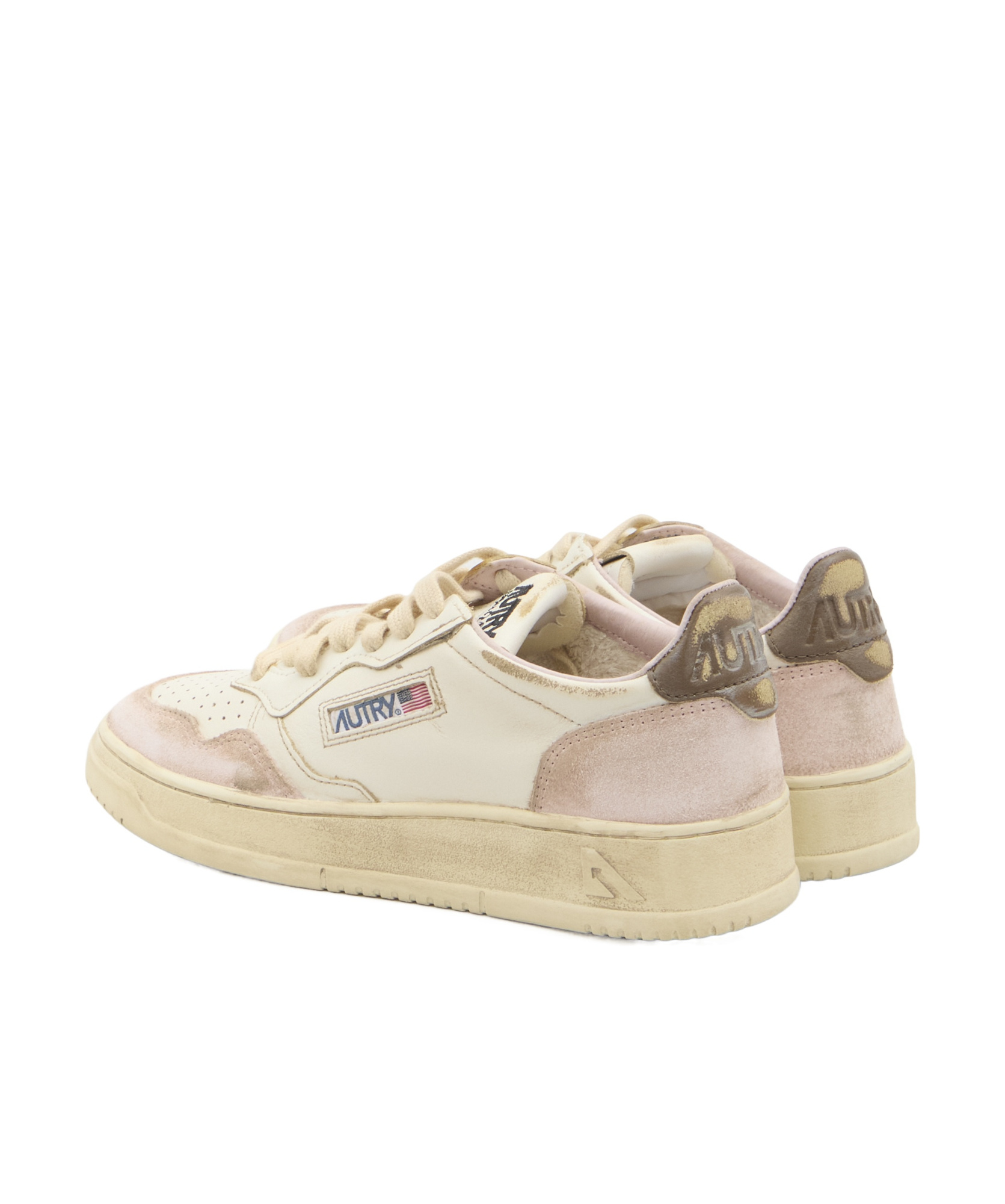 Autry Laced Sneakers In Nude