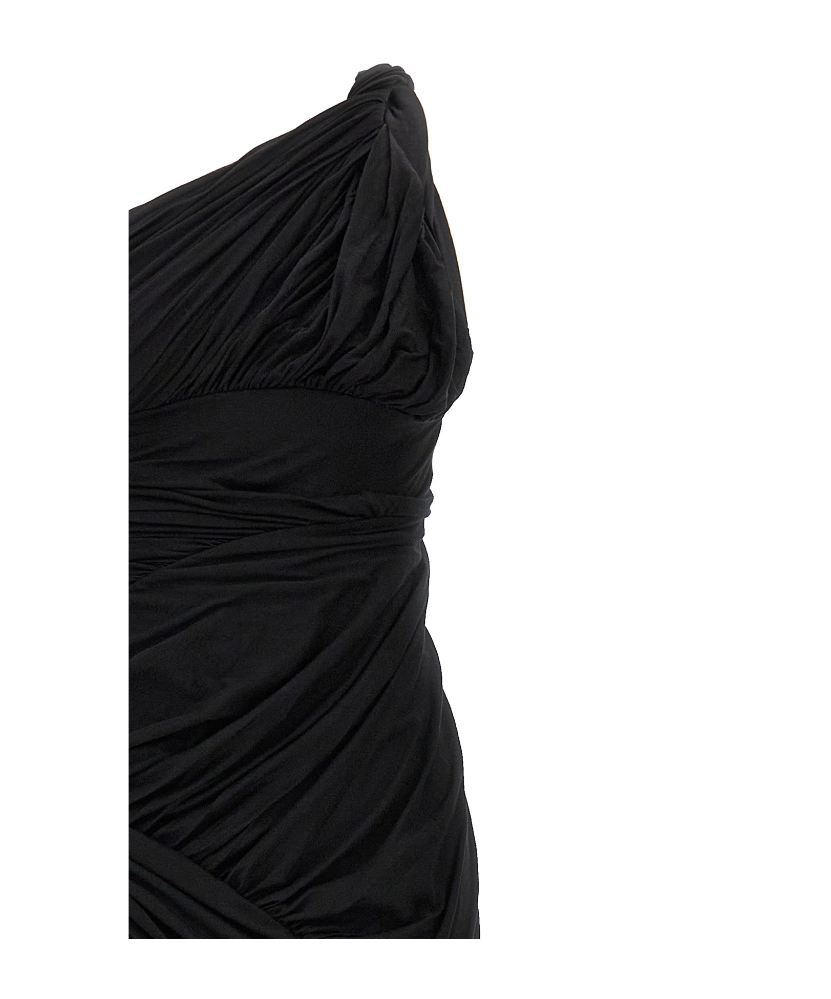 Rick Owens Maxi Abito Monospalla Lido In Black