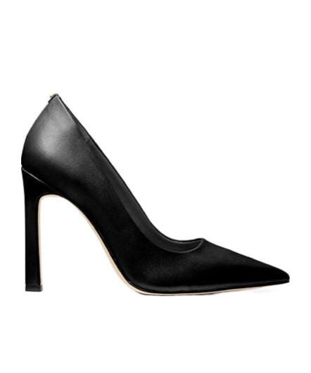 Shop Michael Michael Kors Amara 105mm Leather Pumps In Black