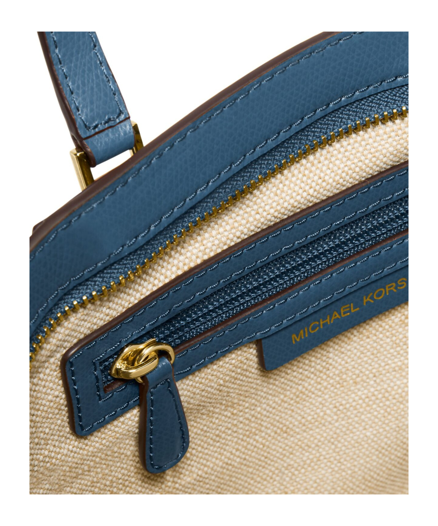Michael Kors Michael Large Leather Tote In Blue