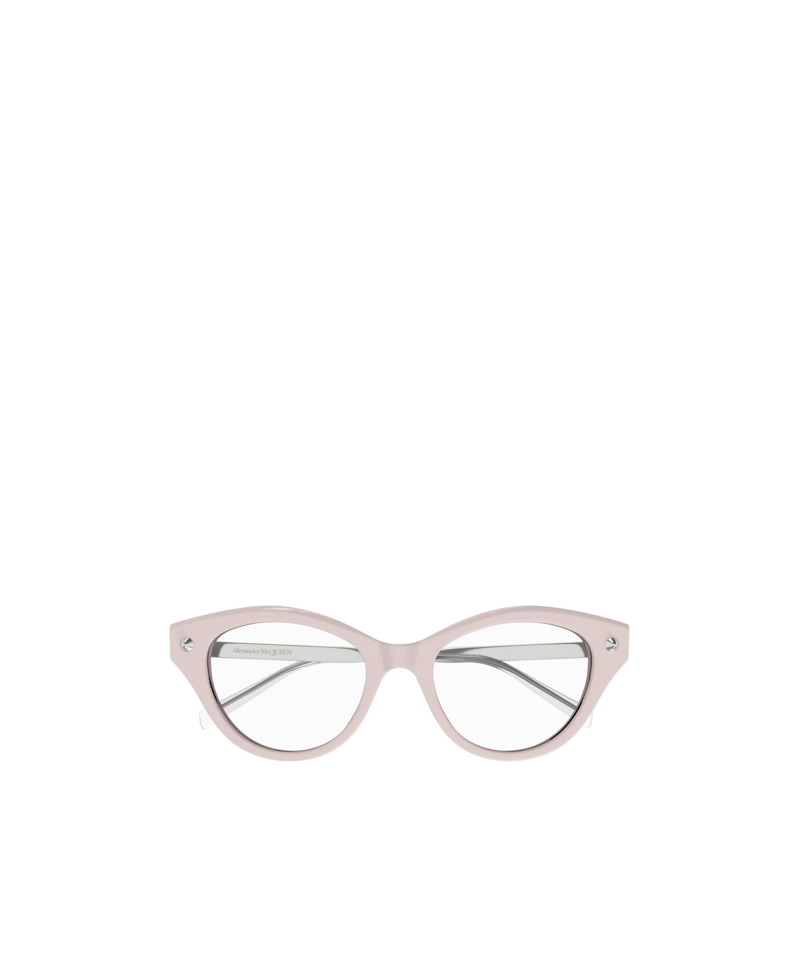 Alexander Mcqueen Geometrically Framed Flat Mirror In Pink