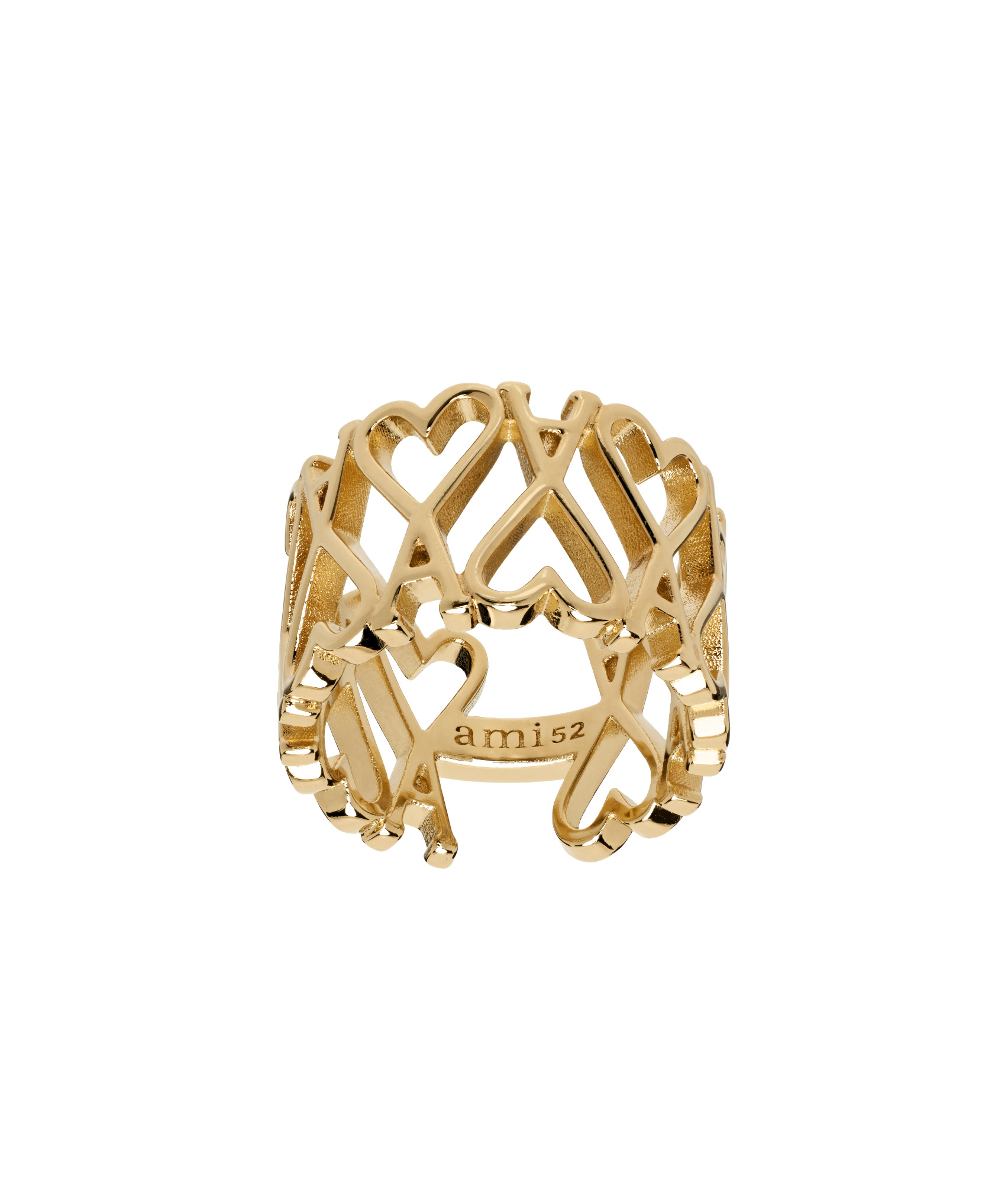 Ami Alexandre Mattiussi Hollow Ring In Yellow