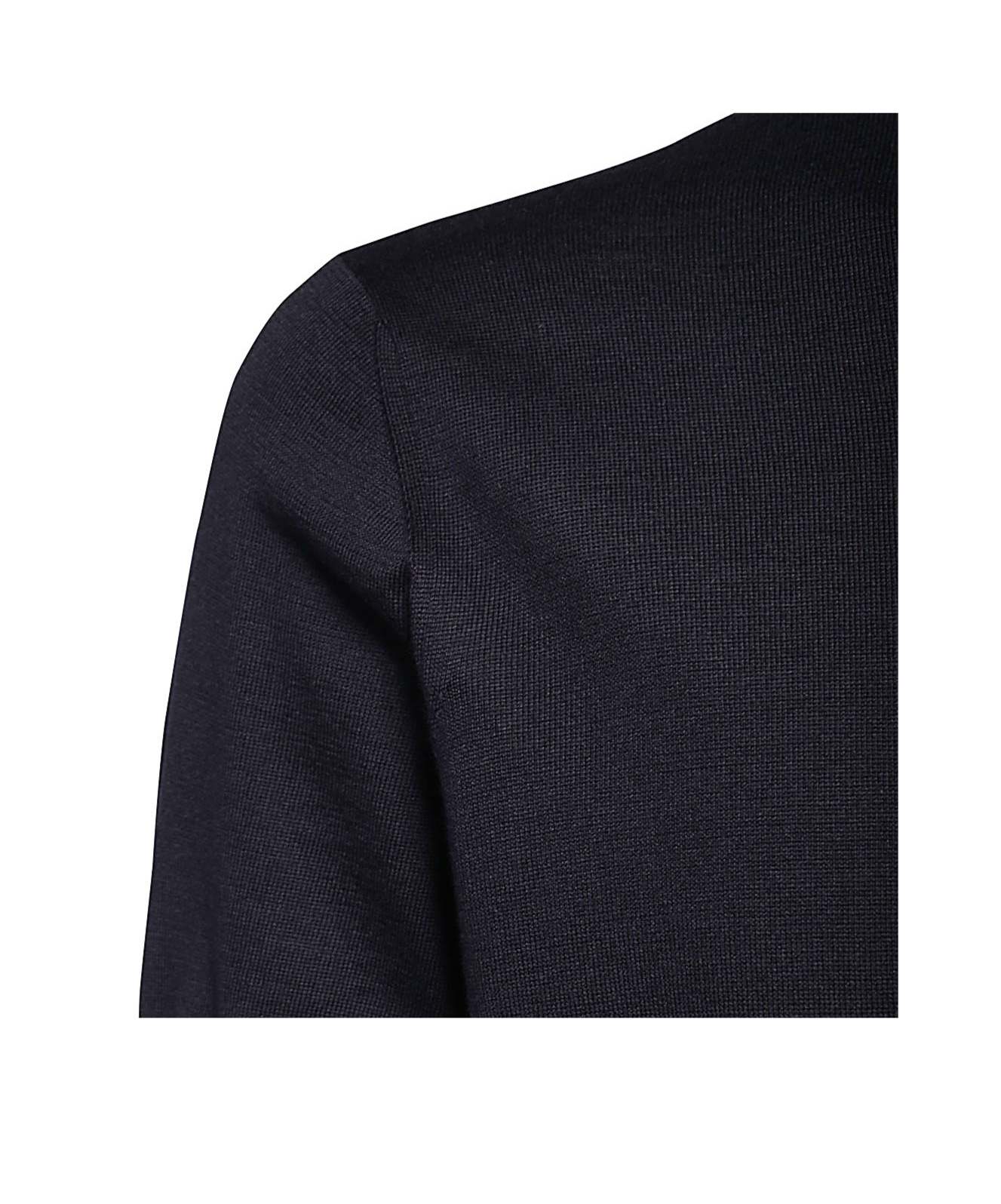 Giorgio Armani Crewneck Short-sleeved Knit Jumper In Black