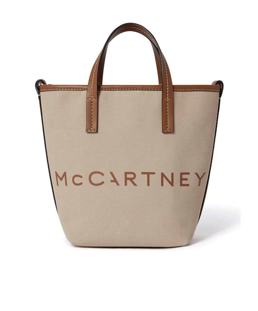 Stella Mccartney Smc Bananatex Crossbody Tote Bag In Pebble