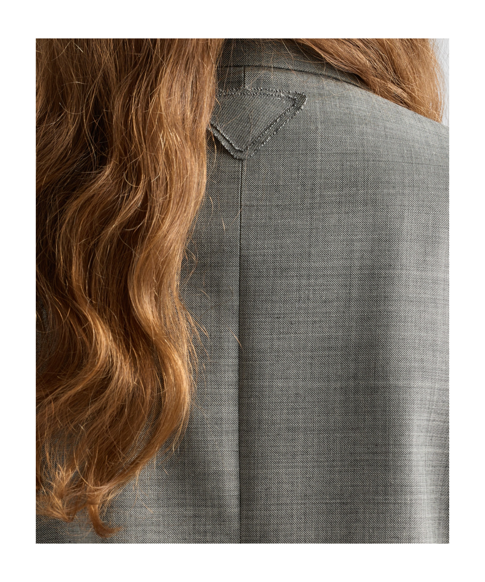 Prada Double-breasted Wool Jacket In Gray