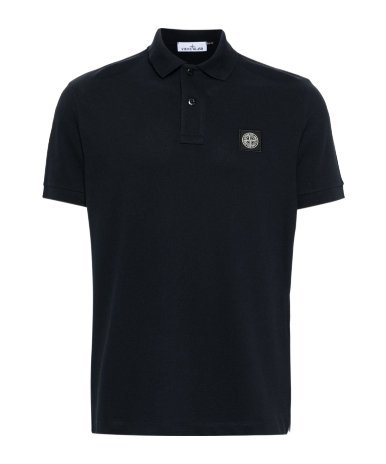 Shop Stone Island Short-sleeved Polo Shirt In Blue