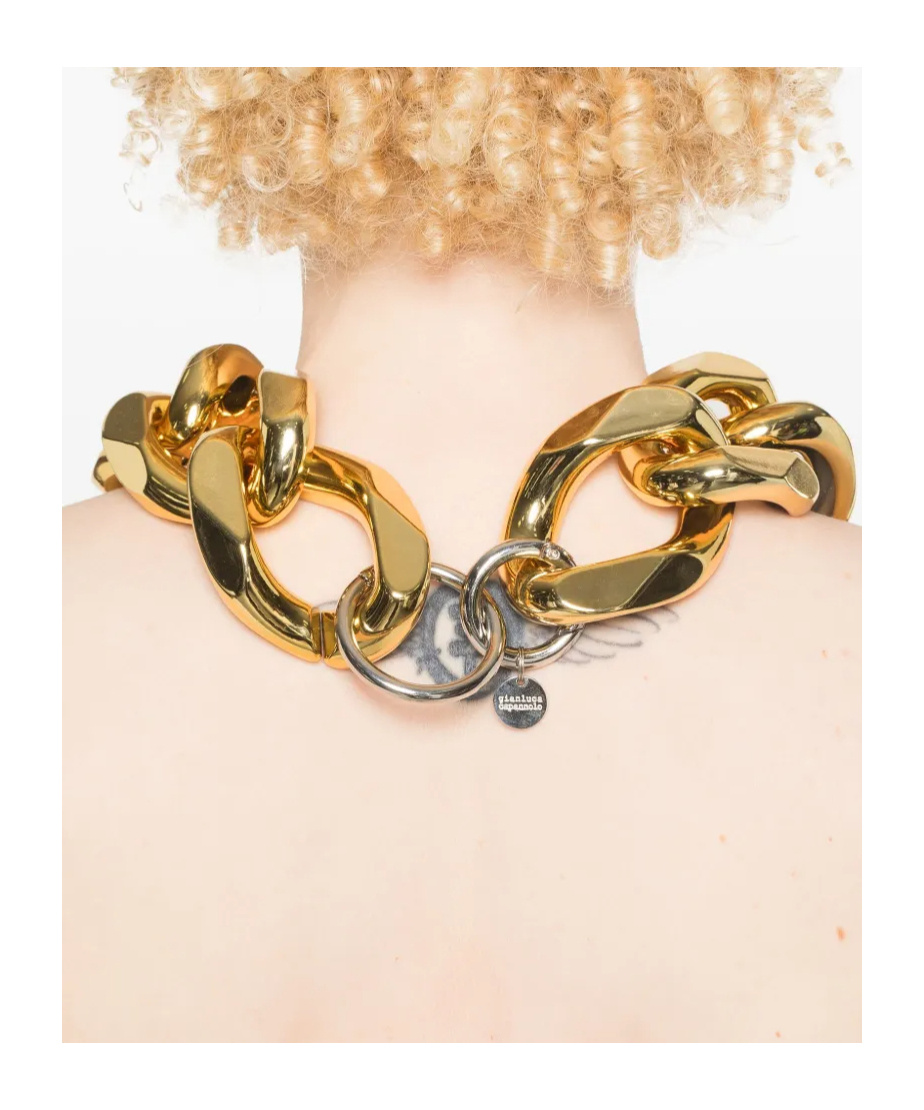 Gianluca Capannolo Oversize-chain Necklace In Yellow