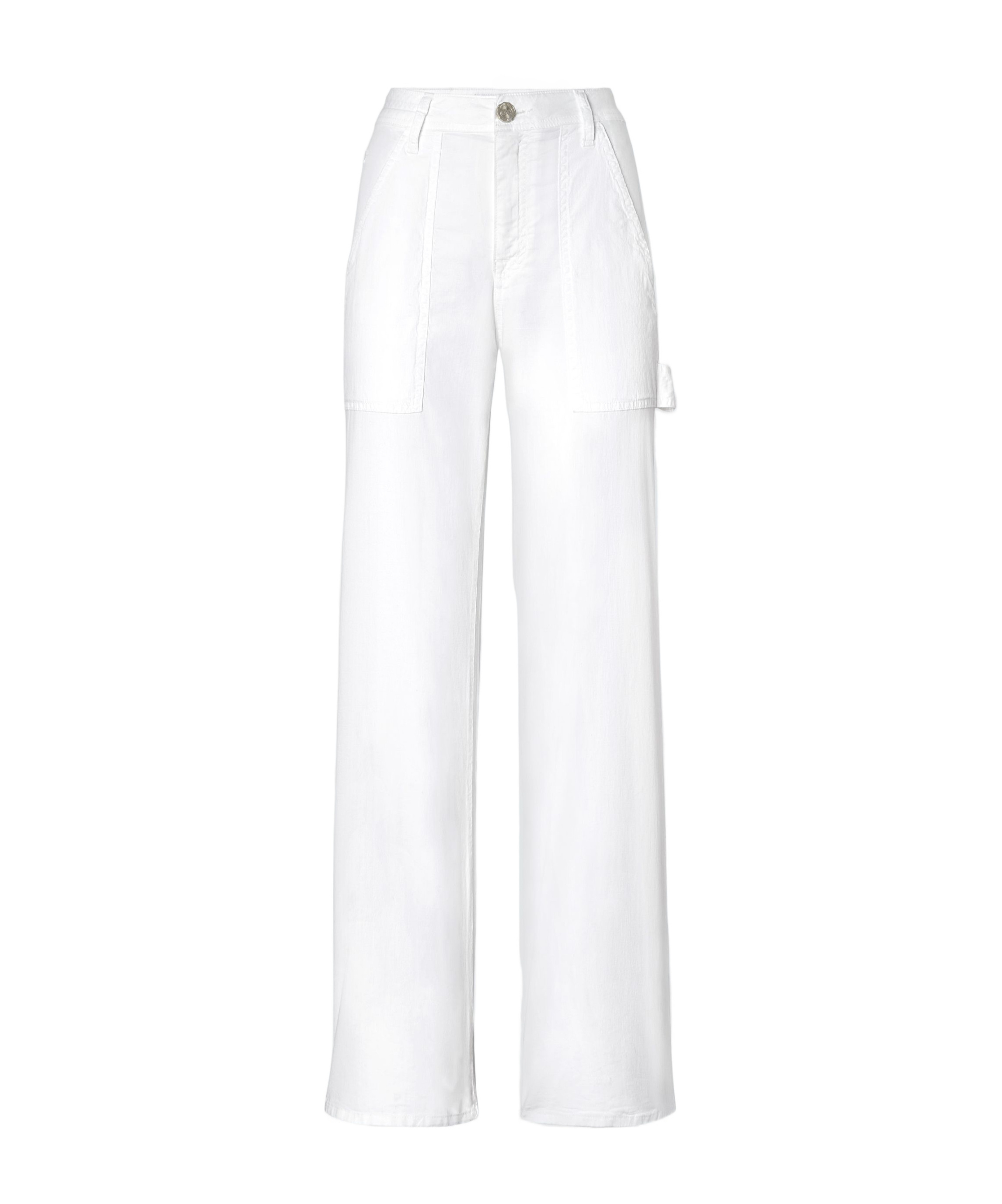Jacob Cohen Leonie Wide-leg Casual Pants In White