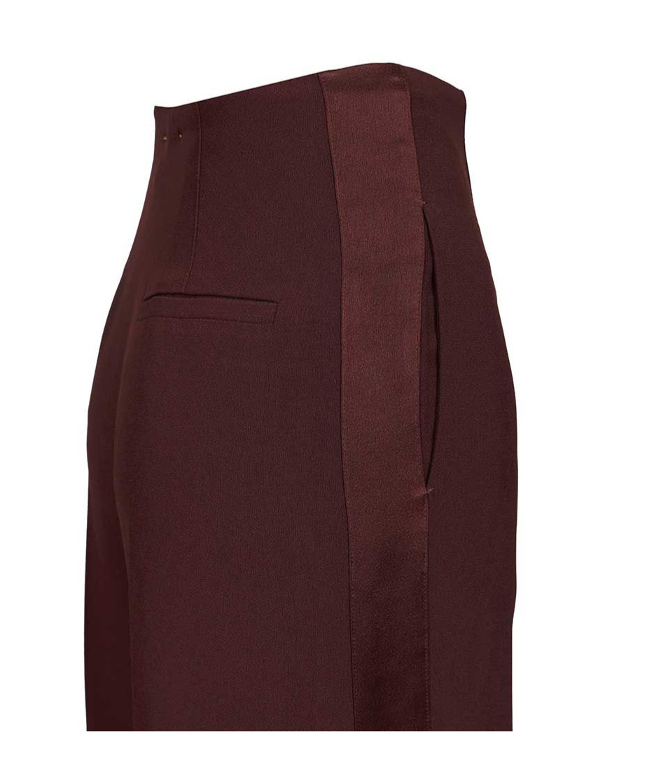 Forte Forte Envers Satin Palazzo Pants In Brown