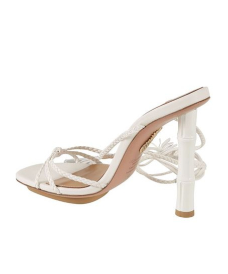 Aquazzura Wild Bamboo Sandals In Nude