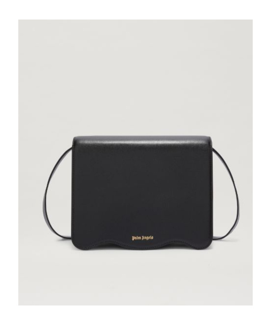 Palm Angels Black Micro Palm Beach Bag In Black