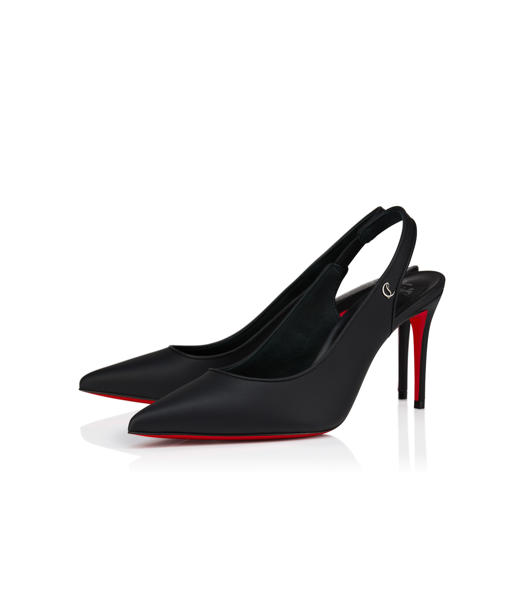Christian Louboutin Sporty Kate Leather Slingback Pumps 85 In Black