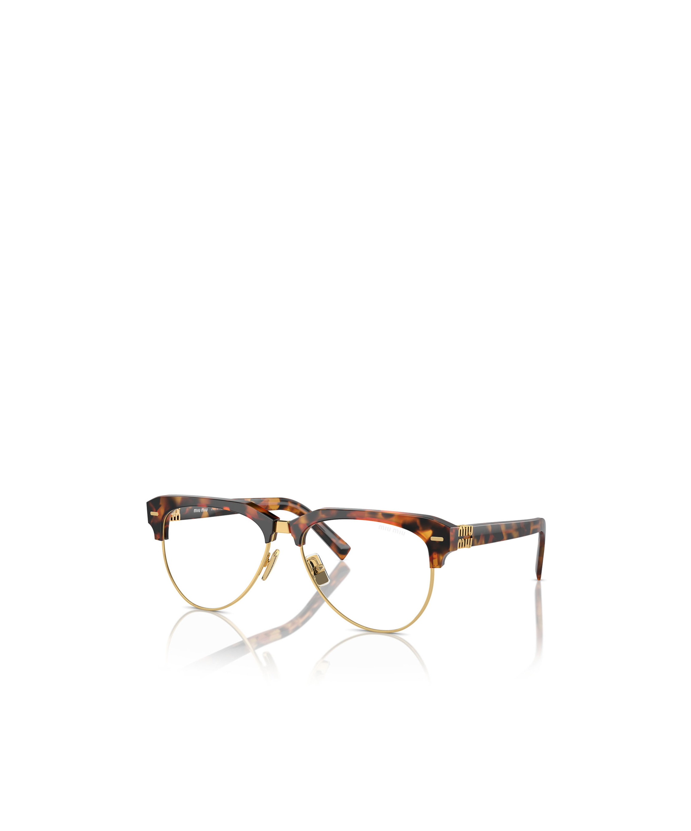 Miu Miu Logo Flat Mirror In Black