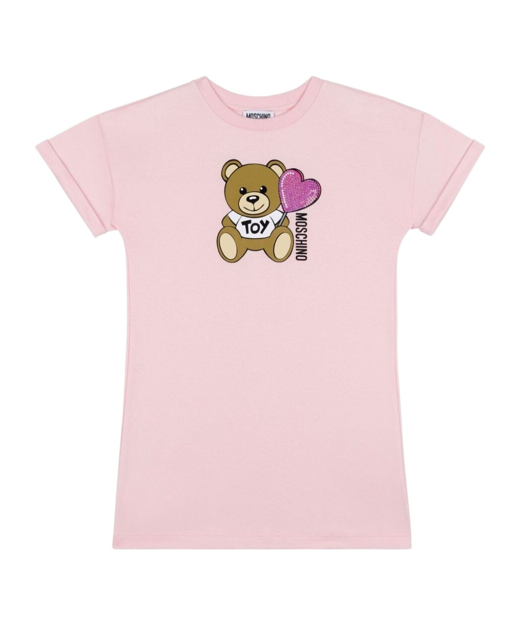 Moschino Teddy Bear-print Dress In Pink
