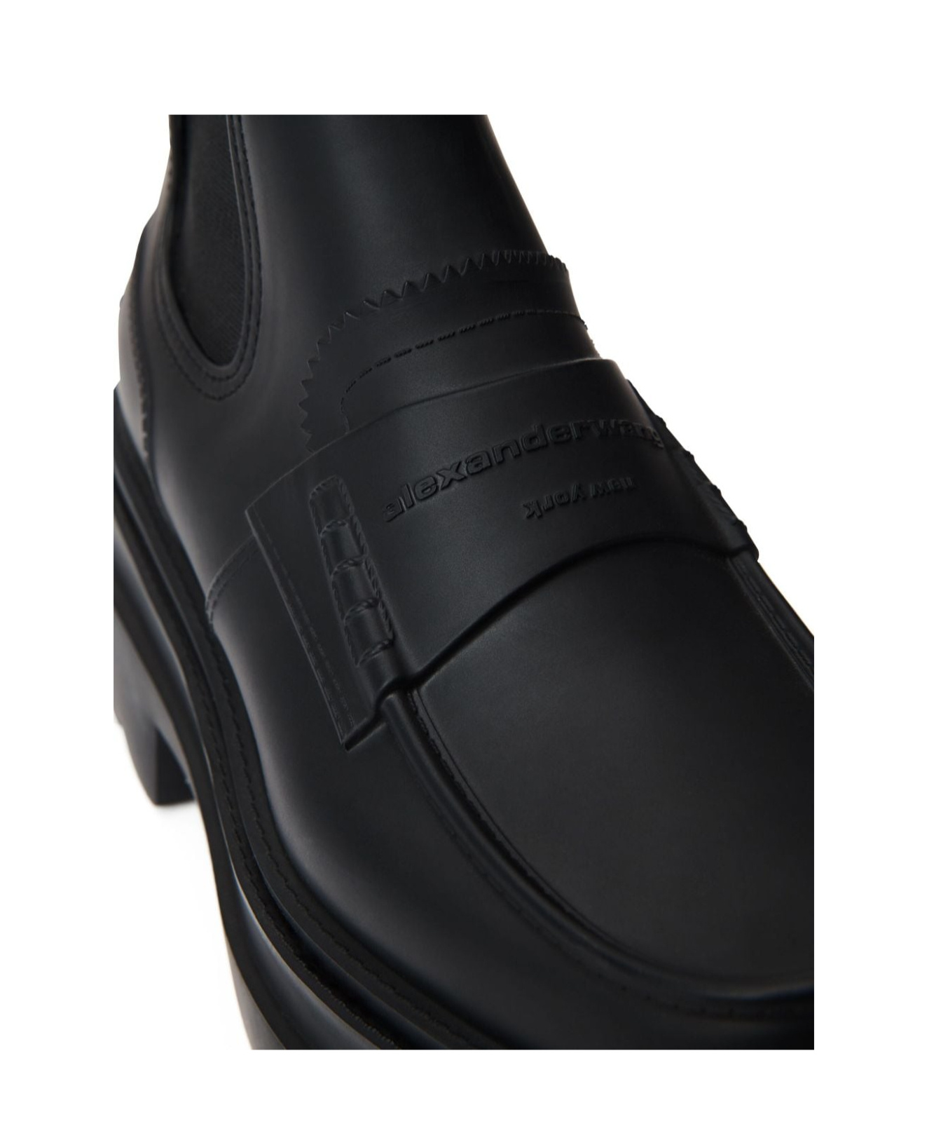 Alexander Wang Carter Ankle Platform Rain Boot In Black