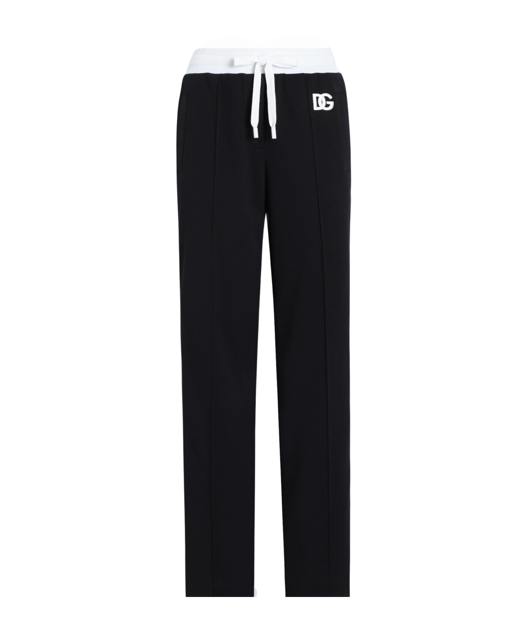 Dolce & Gabbana Logo-embroidered Track Pants In Black