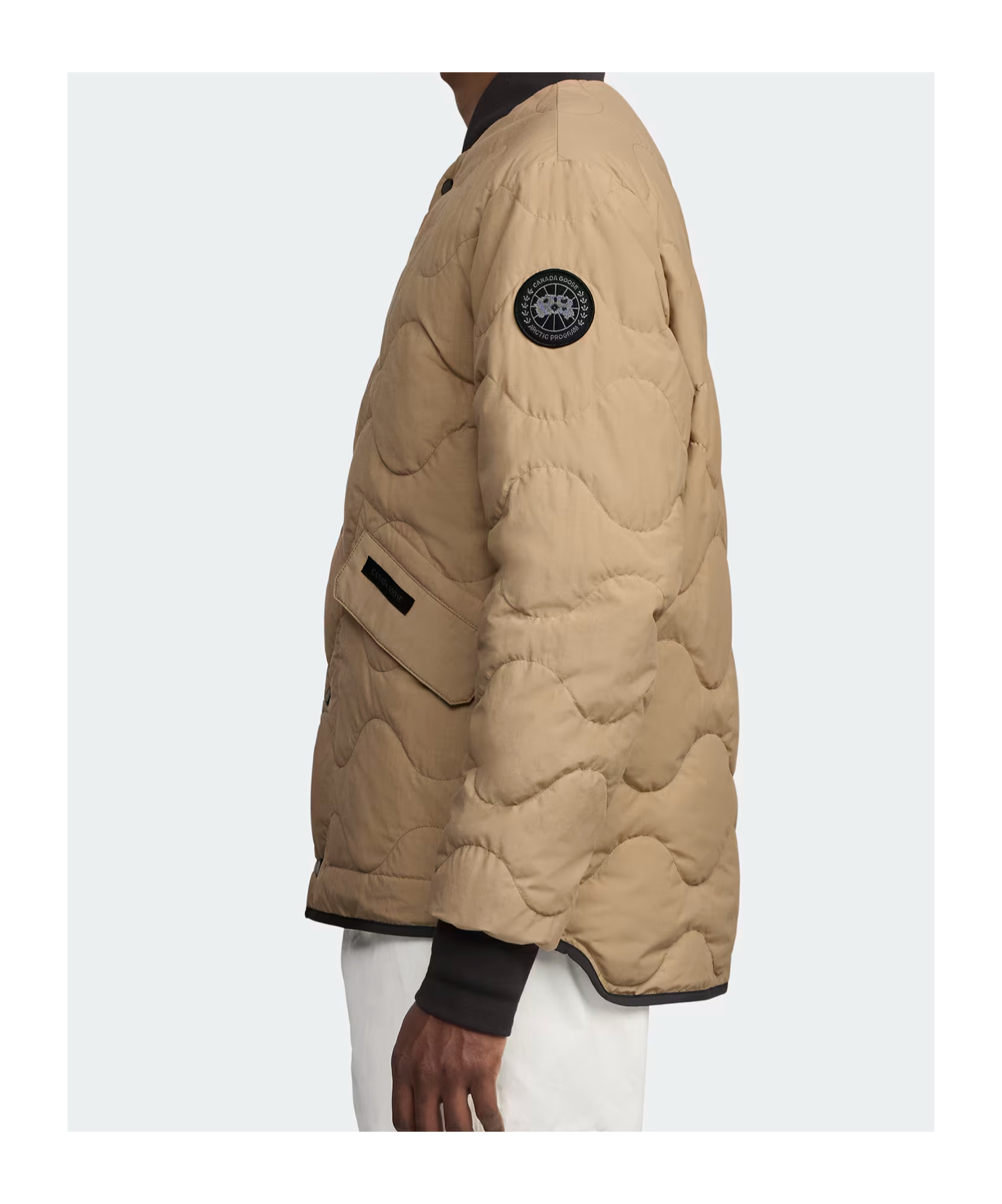 Canada Goose Boswell Reversible Liner Jacket Black Label In Desert Sand/black