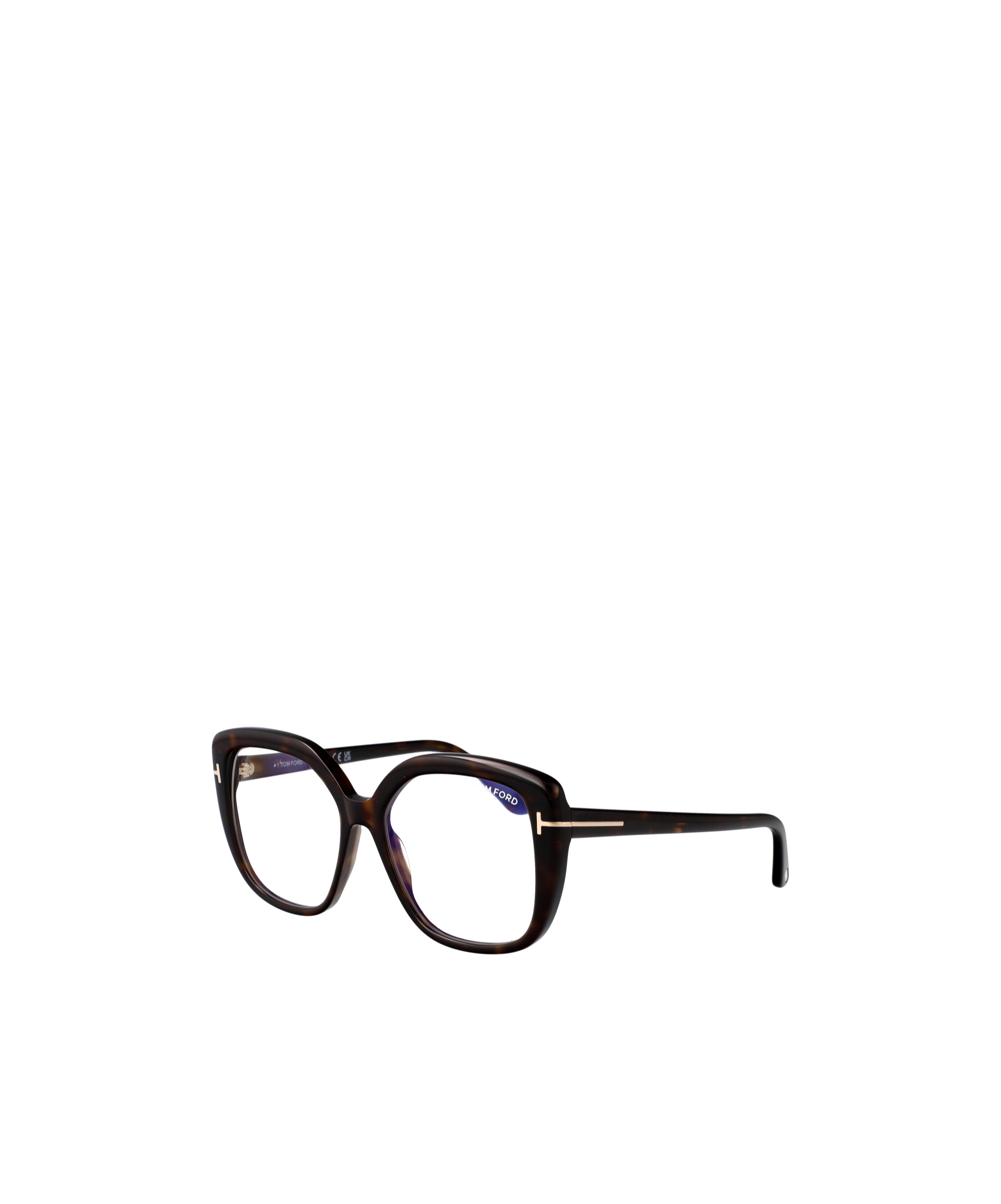 Shop Tom Ford Full Frame Plain Mirror In Dark Tortoise