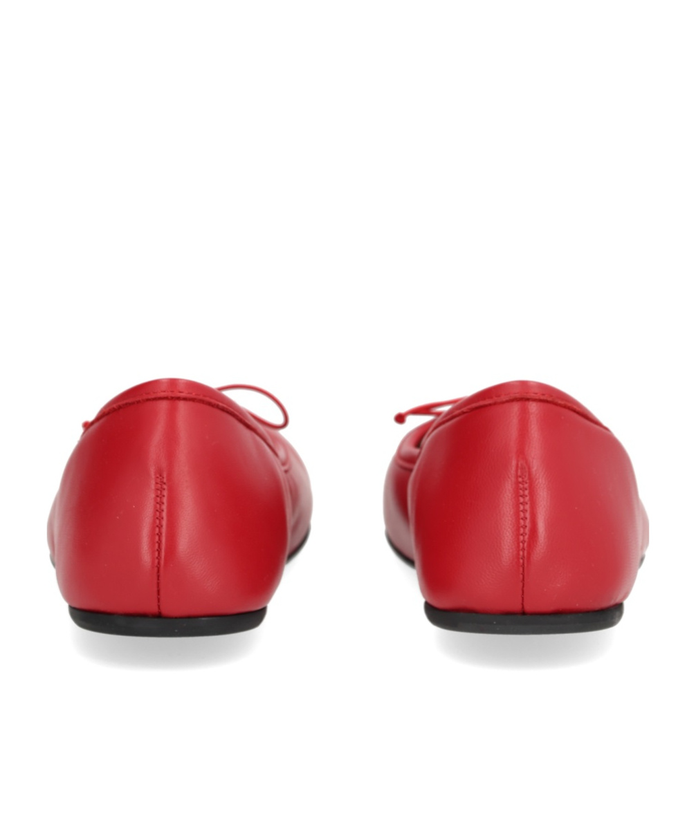 Vivienne Westwood Brigitte Orb-plaque Ballerina Shoes In Red
