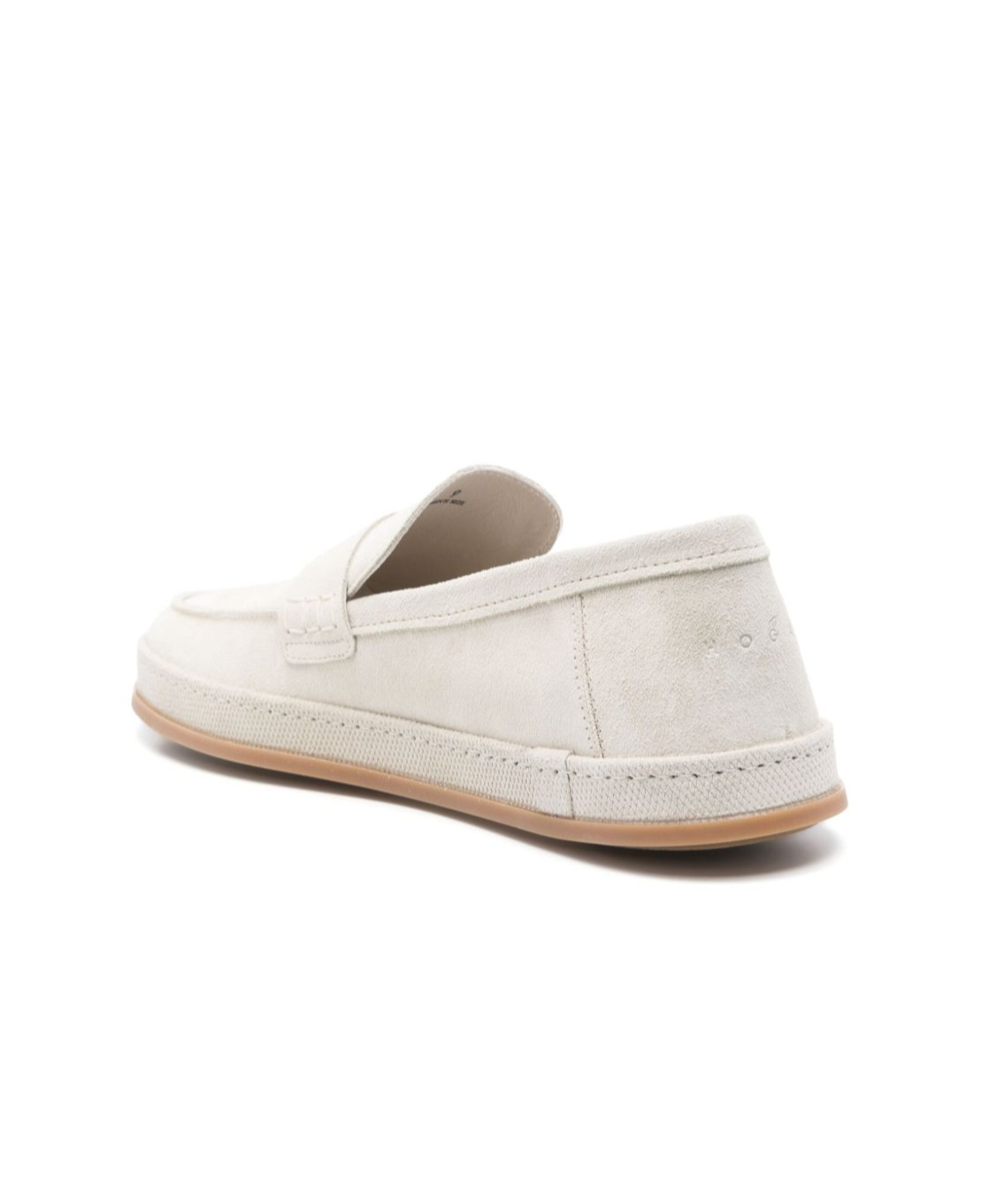 Hogan Moccasins In Beige Suede In White