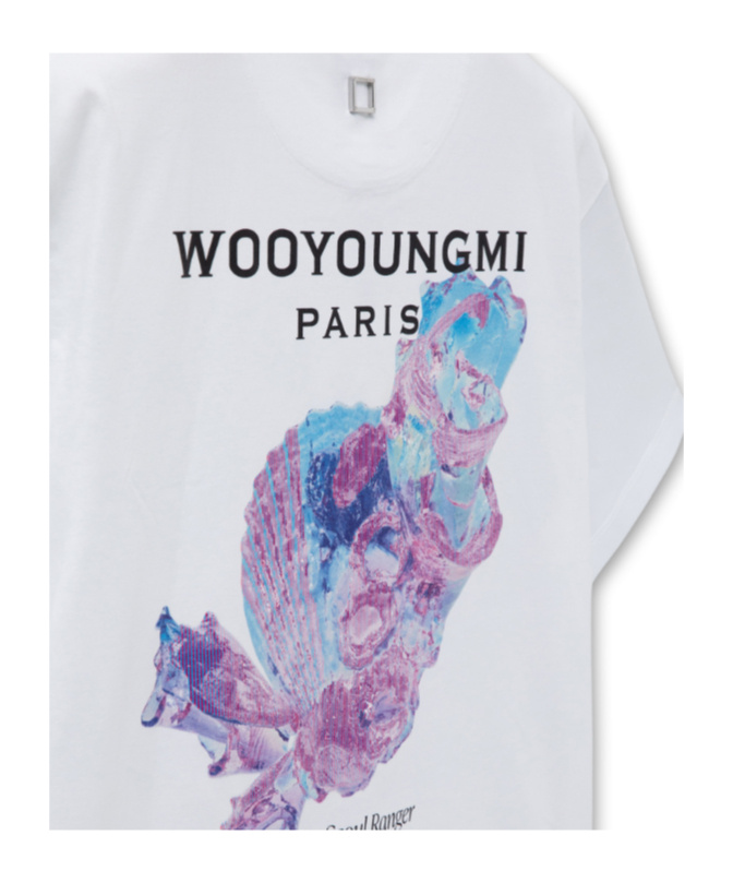 Wooyoungmi Graphic Short-sleeved T-shirt In White