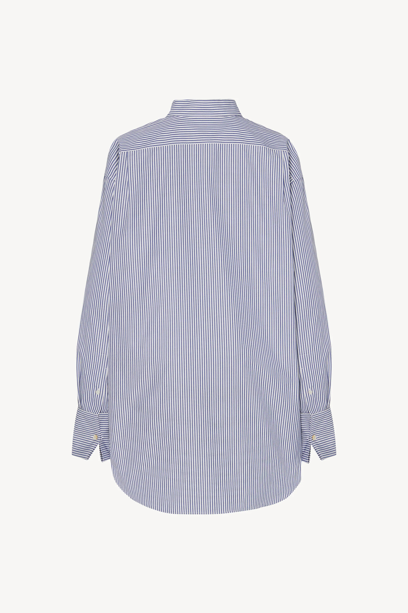 The Row Stripe-pattern Cotton Shirt In Blue