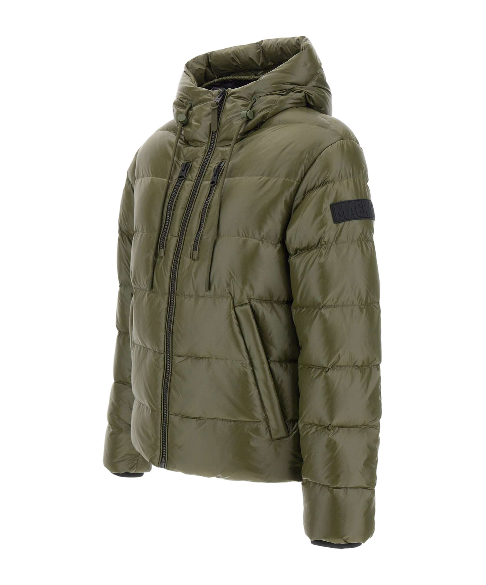 Mackage Long-sleeved Down Jacket In Green