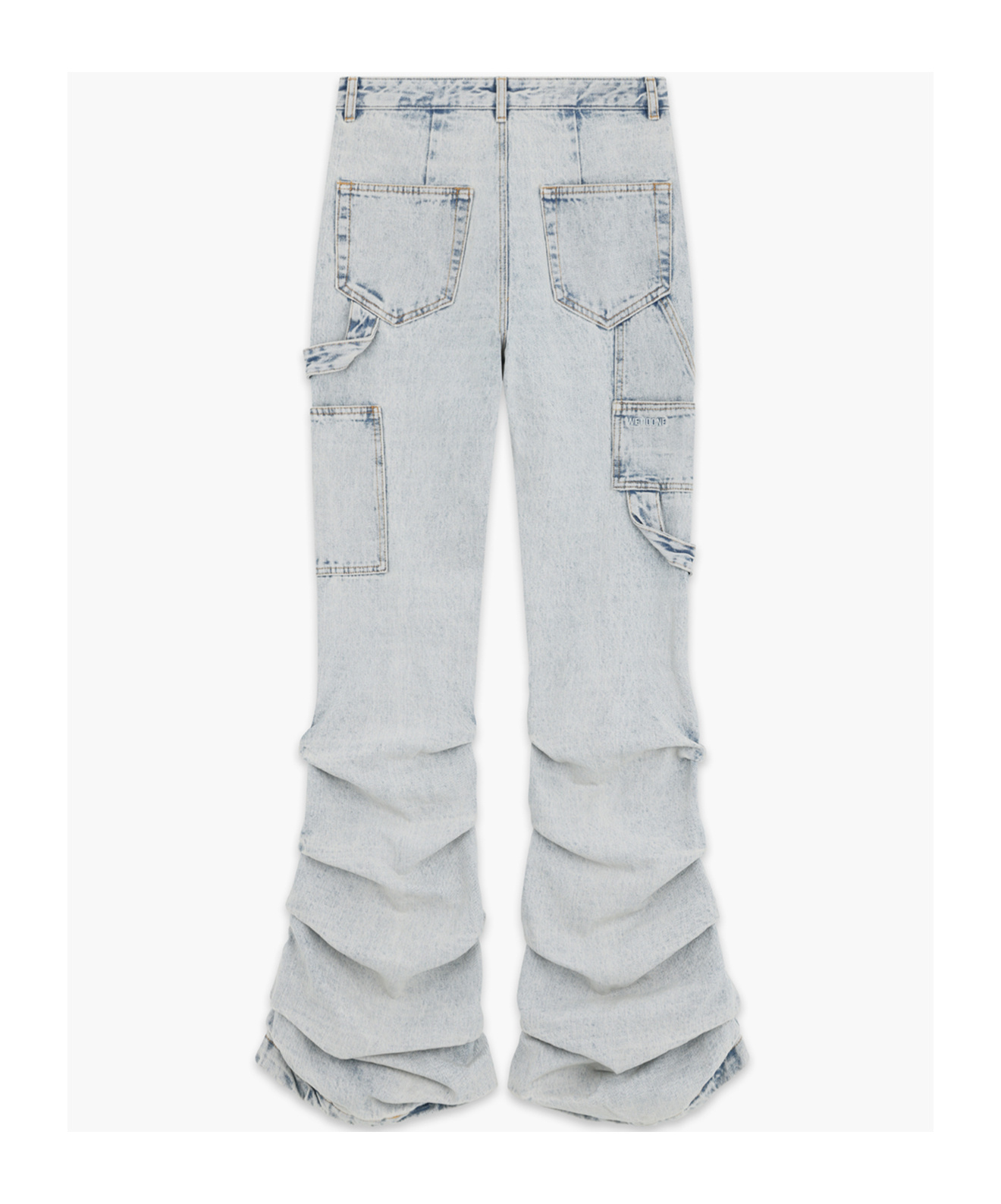 We11 Done Wavy Jeans Work Pants In White