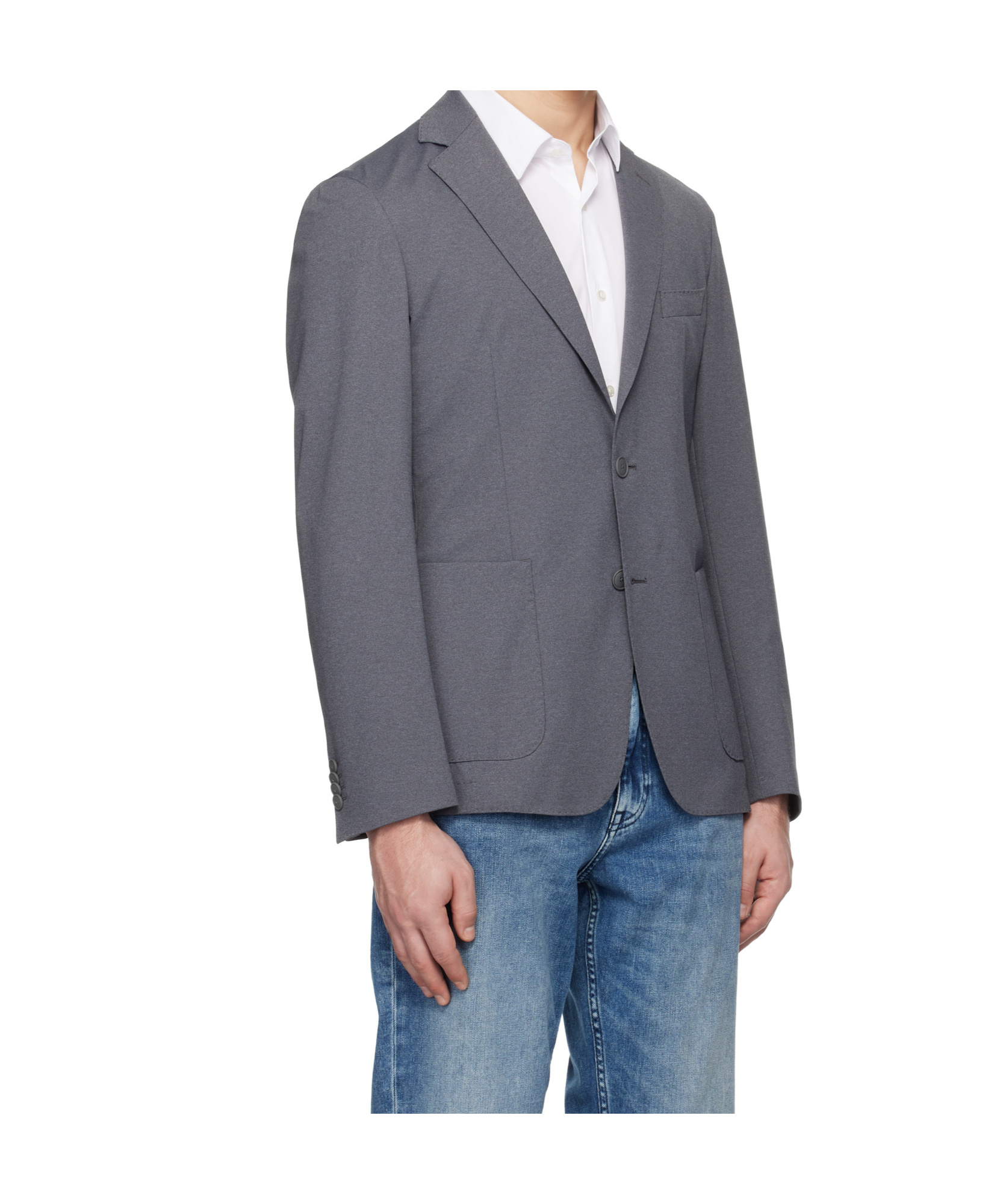 Hugo Boss Gray Slim Fit Blazer In Gray