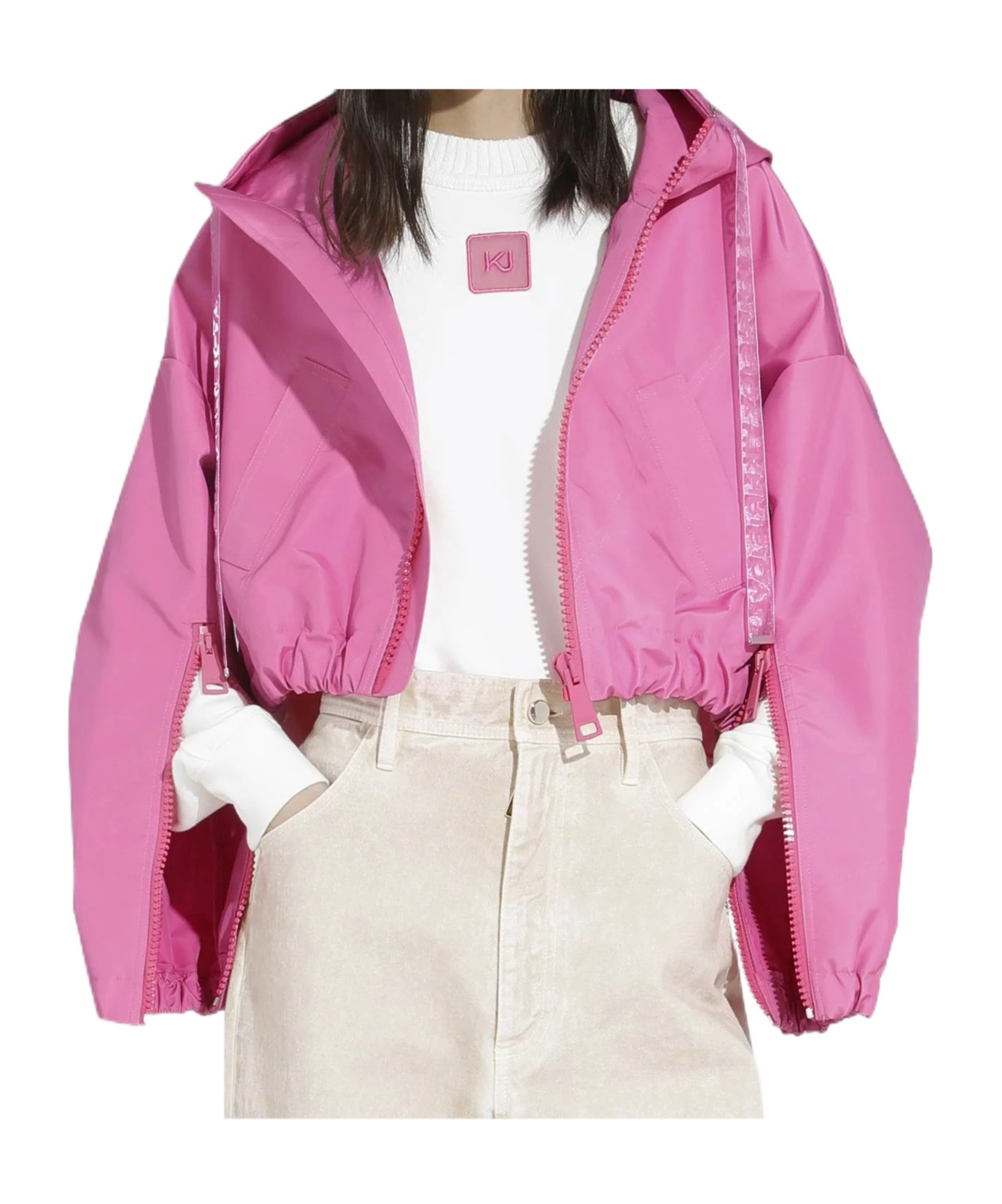 Khrisjoy Hooded Jacket In Pink