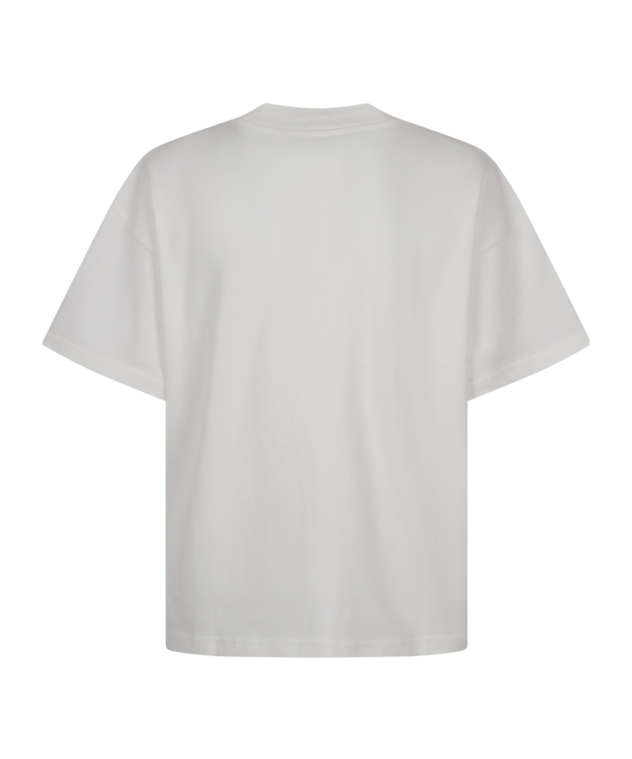 Amiri 'snake' White Crewneck T-shirt With Maxi Logo Print On The Front In White