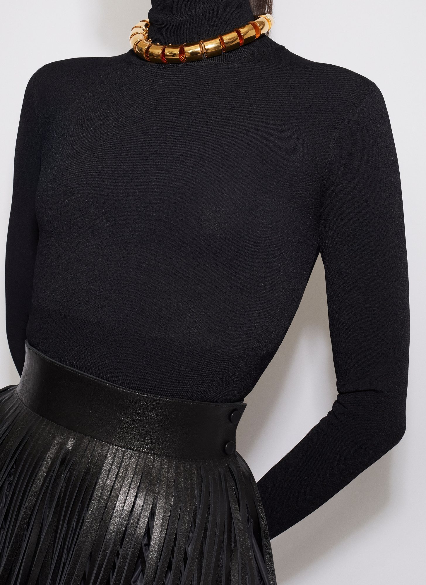 ALAÏA HIGH-NECK SWEATER
