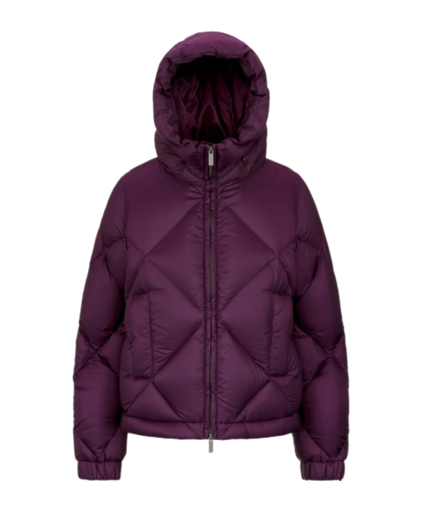 K-way Violet Women's Short Thermo Jacket With Down Insulation In Red