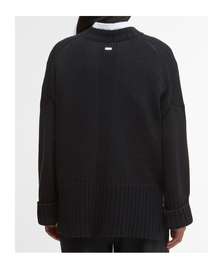 Barbour Sophia Knitted Jumper In Black