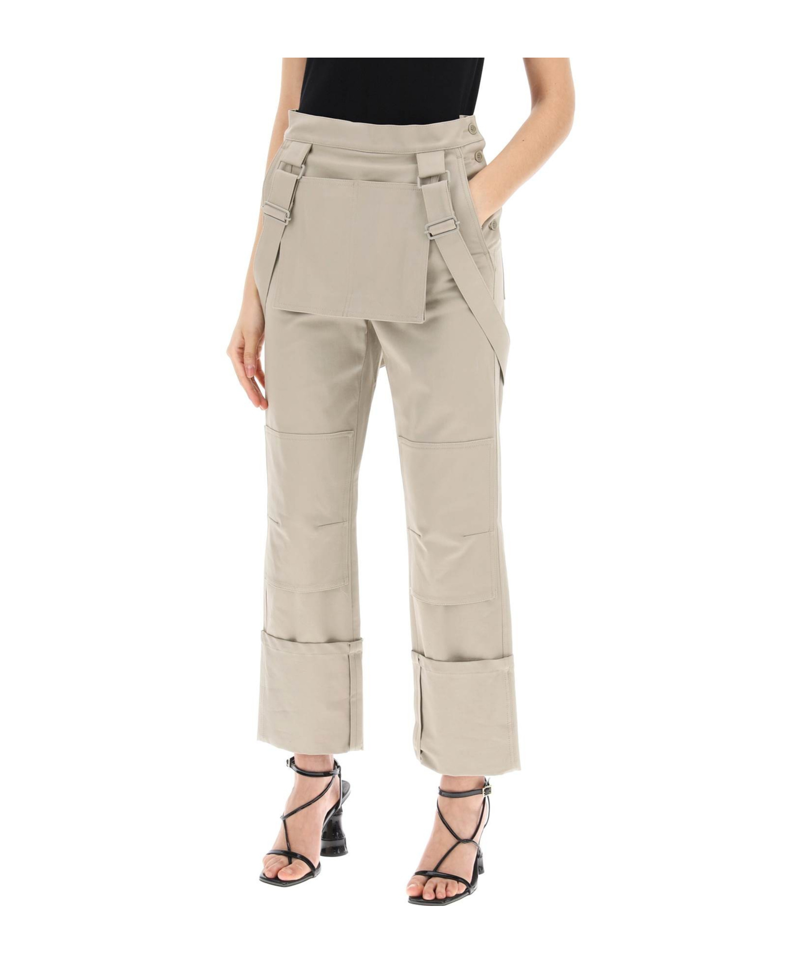 Max Mara Overalls Casual Trousers In Nude