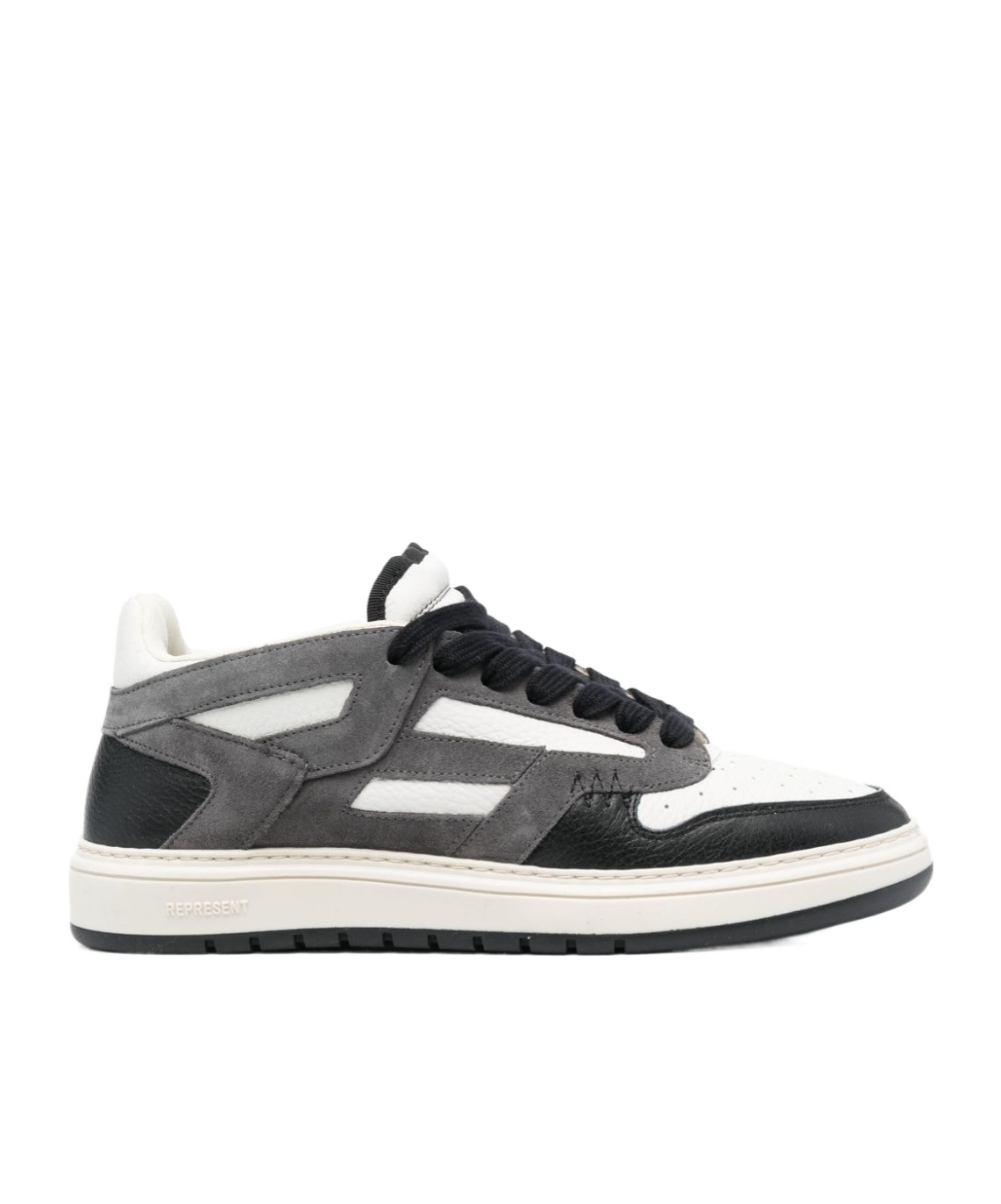 Represent Round Head Lacing Casual Sneakers In White